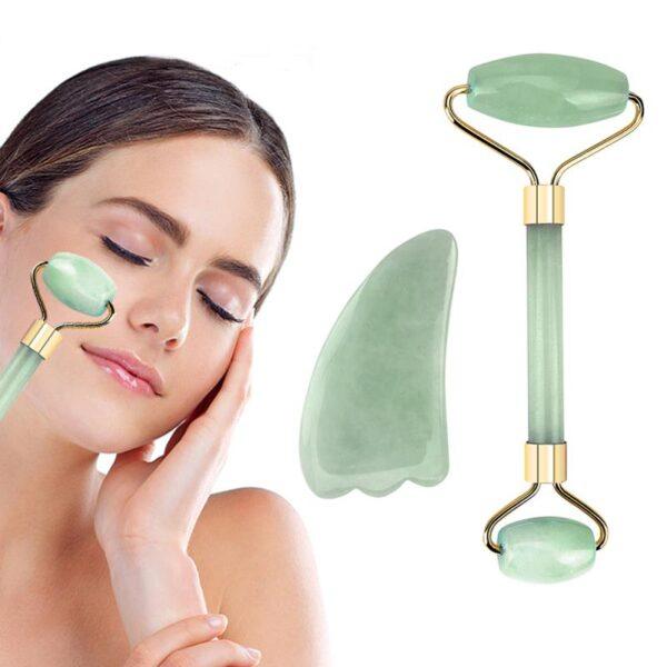Coffret Bien-Être : Rouleau Facial & Gua Sha