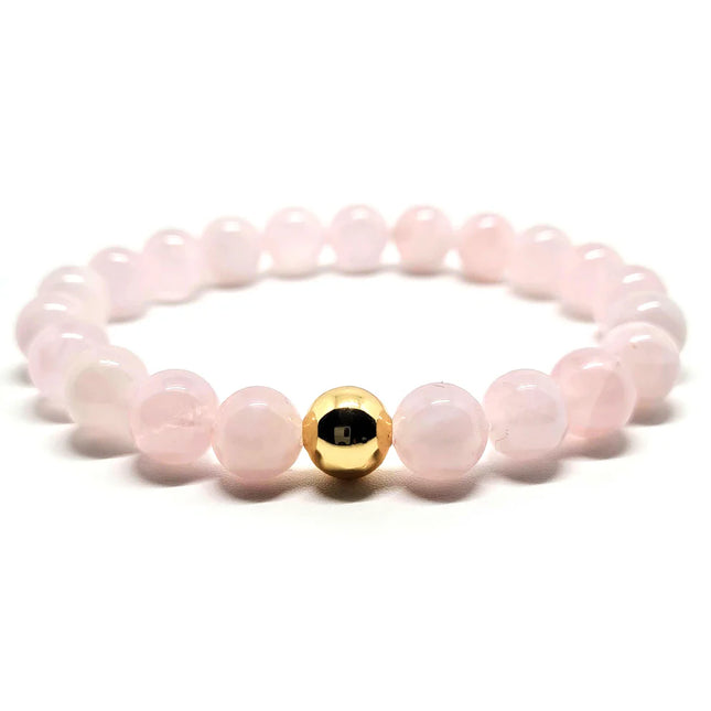 BRACELET AMOUR DE SOI/BIENVEILLANCE QUARTZ ROSE